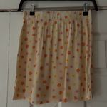 Elodie  Cream Mini Skirt with Floral Design Size Small NWT Photo 1