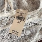 Aerie  Lace Bralette Lined Padded Adjustable Straps White Size Medium‎ NWT Photo 3