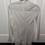 Women's Long Sleeve Mock Neck Dress Size Small White Photo 2
