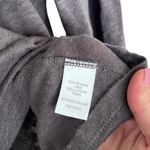 Garnet Hill  Gray 100% Organic Linen 3/4 Sleeve Shirt Sz S Photo 2