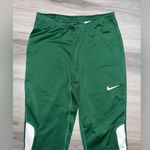 Nike Women’s Dri Fit Green & White Athletic Stretch Pants Gym Workout Leggings Photo 1