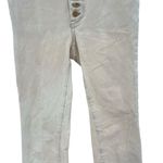 Anthropologie Pilcro High-Rise Skinny Corduroy Pants Creme Ivory Size 28 Photo 6