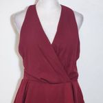 Purple Snow  Oxblood Romper NWT Size XL Burgundy Sleeveless Short Romper Photo 1