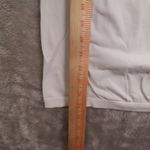 Athleta Momentum White Short Sleeve Quarter Zip Polo Shirt Women's Medium Photo 6