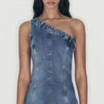 ZARA   denim One-Sleeve dress Photo 0