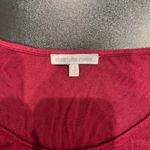 Charlotte Russe Womens Small Red Maroon Short Sleeves Round Neck Blouse T Shirt Photo 2