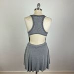 Free People  Catchin’ Rays Grey Ribbed Mini Dress Photo 5