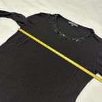 Lafayette 148 Sequin Embellished Neckline Long Sleeve T Shirt Top L Large Photo 3