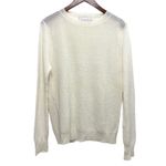ALC Frank A.L.C. Italian Yarn Split Back Linen-Blend Long Sleeve Sweater Top Casual Size S Photo 1