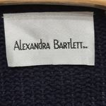 VTG Alexandra Bartlett Cardigan Sweater Navy Blue Size XL Teacher Back To School Photo 8