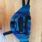 Blue Striped Fanny Pack Photo 0
