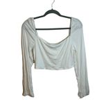 Aritzia Sunday Best Ribbed Long Sleeve Cropped Top Photo 0