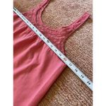 Aerie  Pink Lace Trim Tank Top Women’s Size M Medium Floral Mesh Detail Photo 2