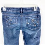 Silver Jeans SILVER Santorini Capri Cropped Dark Wash Jeans, Size 26 Photo 8