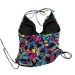 Victoria's Secret Y2K Victoria Secret butterfly Swim Top halter neck Colorful 36B ruched fairy Photo 1
