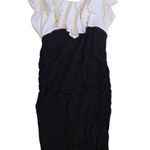 Forever 21  Monochrome Black and White Ruffle Roushing Dress Photo 0