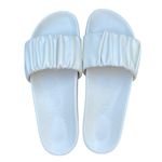 J.Crew Marlow sandal slides in buttery soft ivory leather with ruching detail Photo 11