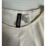 H&M  Divided Sleeveless Ribbed Dress Bodycon Ruched Drawstring Beige Small‎ Photo 2