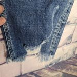 KANCAN RUSSELL MID RISE BOYFRIEND DISTRESSED RAW ANKLE JEANS 9/28 Blue Photo 10