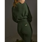 💕LUNYA💕 Cozy Cotton Silk Polo Pullover Sweater ~ Canopy Green M NWT Size M Photo 4