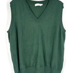 Eimin Women’s Forest Green Stretch V Neck Swester Vest Size 3XL Preppy‎ Oxford Photo 0