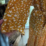 SHEIN  size 1XL mustard color print maxi dress Photo 4