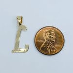 ❤️ 10k Real gold pendant initial L dainty Photo 1