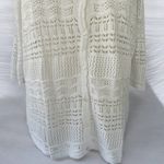 Blair NEW! White crochet V-neck button down half sleeve Shrug/Cover-Up Size 3X Photo 3