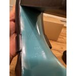 Valentina Rangoni Minnie Platform Black Diamond Heel Pewter Leather Size 10 NWOB Photo 11