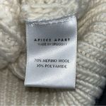 Apiece Apart Cream Crewneck Wool Sweater APPROX. Size LARGE No Size Tag *FLAWED Photo 2