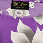 Bob Mackie Wearable Art Purple Gray Floral Tunic Sz XS Photo 3
