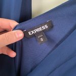 EXPRESS Blue Plunging Neck Romper Photo 3