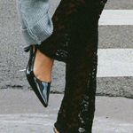 Billini Black Lace Cropped Pants Size undefined Photo 0