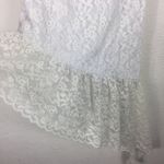 Majorelle  White Lace  Midi Dress Small One Shoulder Asymmetric Ruffle Bridal Photo 11