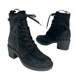 Gianvito Rossi Foster 45mm Suede Lace Up Boots in Blue/Gray Photo 1