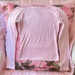 light pink fitted long sleeve top Size M Photo 2