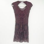 Miss Selfridge NEW Womens Party Evening Beaded Sequin Mini Dress Size 4 Purple Photo 10