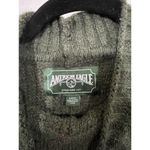 American Eagle  Womens Solid Pullover Sweater Green S Photo 1