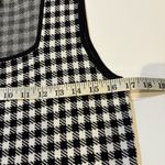 Saks 5th Avenue SAKS FIFTH AVENUE sleeveless, white and black knit checked sweater dress.size M Photo 5