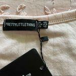 Pretty Little Thing NWT  Baby Pink Short Sleeve Crop Top Size 12 Photo 3