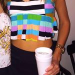 Mara Hoffman Flag Striped Crop Top Photo 1