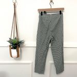 Free People  Green Gingham West Side Tie Pants OB833028 Size 2 Photo 3