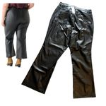 NEW Dex Plus Black Faux LEATHER 5 Pocket PANTS Size 1X Womens 35W x 29.75L NWT Photo 3