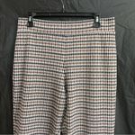 Susan Graver  Houndstooth Pants with Brown Accents Business Casual Small Career Photo 1