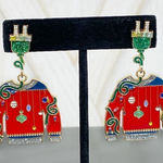 Serra  Ugly Sweater Rhinestone Dangle Earrings Holiday Christmas Photo 0