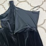 Banana Republic  one shoulder Maxi velvet black jumpsuit- size XL Photo 15