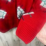 College Point Vintage Christmas Sweater size L Ugly Holiday Party Red Glitter Size L Photo 6