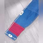 INDIGO MOON Women’s Floral Embroidered Button Up Jean Jacket Pink Photo 8