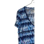 Lilly Pulitzer Women's Top Etta V-Neck Low Tide Navy Sails and Stripes Large NWT Photo 2