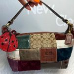 Coach y2k 2007 Patchwork Brown Mini Purse Bag Wristlet Baguette Photo 0